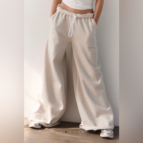Free People Movement NWOT For the Win Wide-Leg Sweatpants, XL - Picture 2 of 10